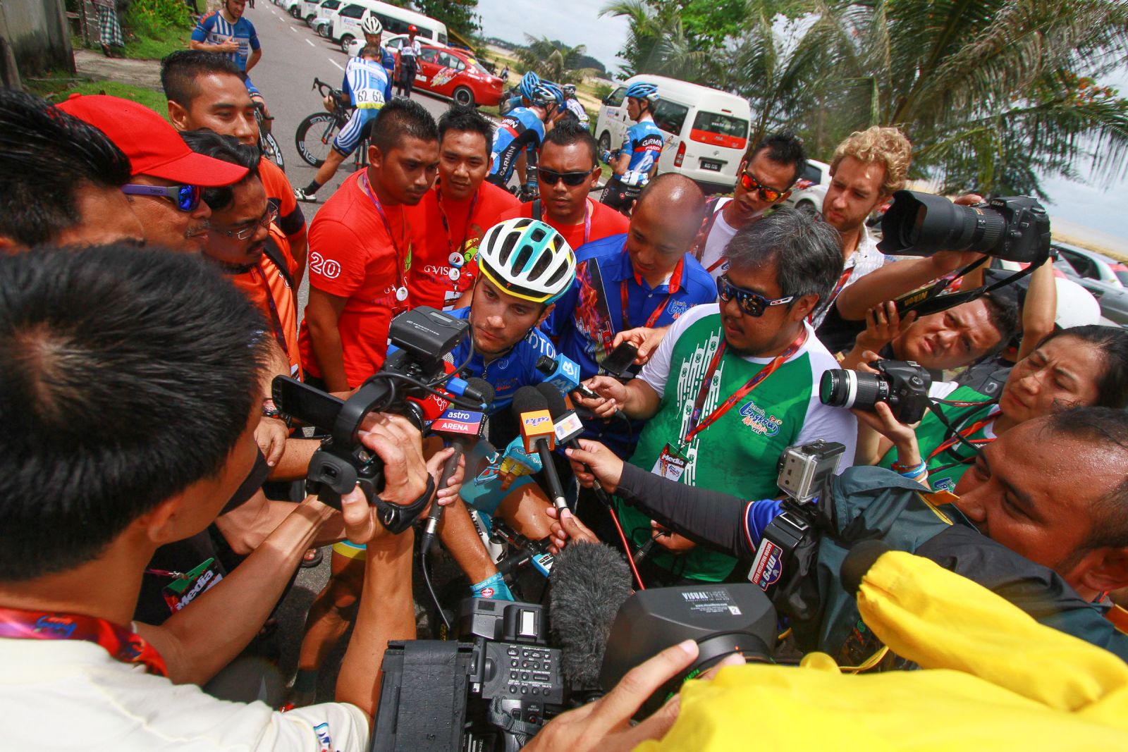 Guardini成功赢得冠军，成为本站采访焦点(c)Le Tour de Langkawi